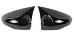 COQUES DE RETROS GLOSS BLACK OU CARBONE LOOK "HORN DESIGN" FORD FIESTA MK7 (2008/2017) FORD B MAX (2011/2017)