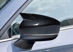 JEU DE COQUES DE RETROS "HORN SHAPE" PIANO BLACK OU CARBONE LOOK MAZDA CX-5 II (2017/2023)