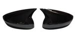 JEU DE COQUES DE RETROS "HORN SHAPE" PIANO BLACK OU CARBONE LOOK MAZDA CX-5 II (2017/2023)