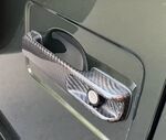 ENJOLIVEURS DE POIGNEES DE PORTES CARBONE (AVANT+ARRIERE) MERCEDES CLASSE G W463 (1989/2017)