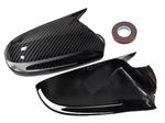 COQUES DE RETROVISEURS "HORN SHAPE" MERCEDES CLS W219 phase 2 (2009/2011),CLASSE E W207 Coupé PHASE 2 (2010/2012),CLC SPORT COUPE (2008/2011),SL R230 (2008+) OU SLK r171 phase 2 (2008+) ( AVEC CLIGNOTANTS)