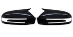 COQUES DE RETROVISEURS "HORN SHAPE" MERCEDES CLS W219 phase 2 (2009/2011),CLASSE E W207 Coupé PHASE 2 (2010/2012),CLC SPORT COUPE (2008/2011),SL R230 (2008+) OU SLK r171 phase 2 (2008+) ( AVEC CLIGNOTANTS)