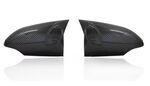 COQUES DE RETROS "HORN SHAPE" PIANO BLACK OU CARBONE LOOK TOYOTA YARIS XP13 (2011/2020)
