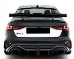 AILERON DE COFFRE CARBONE RACING LINE AUDI A3 8Y LIMOUSINE SEDAN (TOUS MODELES,STANDARD,S LINE,S3,RS3) VERSION "STRAIGHT" (2020+)