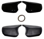 COQUES DE RETROVISEURS "HORN SHAPE" PIANO BLACK OU CARBONE LOOK CHEVROLET CORVETTE C8 (2020+)