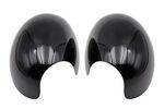 COQUES DE RETROVISEURS PIANO BLACK OU CARBONE LOOK BMW MINI R55 R56 R57 R58 R59 R60 R61 (2006/2015) (REMPLACEMENT)