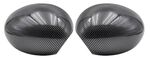 COQUES DE RETROVISEURS PIANO BLACK OU CARBONE LOOK BMW MINI R55 R56 R57 R58 R59 R60 R61 (2006/2015) (REMPLACEMENT)