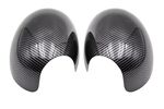 COQUES DE RETROVISEURS PIANO BLACK OU CARBONE LOOK BMW MINI R55 R56 R57 R58 R59 R60 R61 (2006/2015) (REMPLACEMENT)