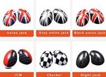 COQUES DE RETROVISEURS "UK STYLE" BMW MINI R50 R52 R53 (2001/2006)