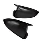 COQUES DE RÉTROVISEURS "HORN SHAPE" PIANO BLACK OU CARBONE LOOK SMART 451 (2007/2014) OU SMART FORTWO 453 (2015/2021)