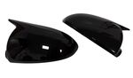 COQUES DE RÉTROVISEURS "HORN SHAPE" PIANO BLACK OU CARBONE LOOK SMART 451 (2007/2014) OU SMART FORTWO 453 (2015/2021)