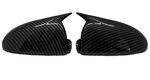 COQUES DE RÉTROVISEURS "HORN SHAPE" PIANO BLACK OU CARBONE LOOK SMART 451 (2007/2014) OU SMART FORTWO 453 (2015/2021)