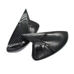 COQUES DE RETROS "HORN SHAPE" PIANO BLACK OU CARBONE LOOK MAZDA 6 GJ PHASE 1 (2013/2017) OU PHASE 2 (2017/2021)