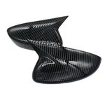 COQUES DE RETROS "HORN SHAPE" PIANO BLACK OU CARBONE LOOK MAZDA 6 GJ PHASE 1 (2013/2017) OU PHASE 2 (2017/2021)