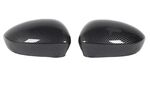 COQUES DE RETROVISEURS CHROMEES,NOIR BRILLANT OU CARBONE LOOK FIAT 500 (Remplacement) (2006/2023)