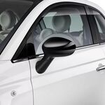 COQUES DE RETROVISEURS CHROMEES,NOIR BRILLANT OU CARBONE LOOK FIAT 500 (Remplacement) (2006/2023)