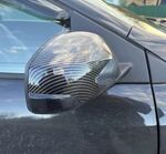 COQUES DE RETROS PIANO BLACK OU CARBONE LOOK RENAULT MEGANE III (2008/2015) (REMPLACEMENT)