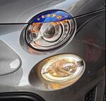 PAUPIERES DE PHARES "ANGRY LOOK COLORS" FIAT 500 (2012/2023)