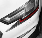 PAUPIERES DE PHARES INFERIEURES "SOFT CARBONE" AUDI A4 B9 OU AUDI A5 B9 (2015/2024)