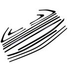 ENTOURAGES DE VITRES NOIRS BRILLANT LEXUS RX (2008/2015)