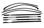 ENTOURAGES DE VITRES PIANO BLACK MERCEDES CLASSE E W213 (2016/2023)