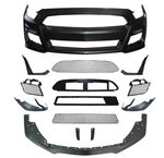 PARE CHOC AVANT COMPLET ET LAME AVANT FORD MUSTANG VI LOOK GT 500 PHASE 1 version 2 (2014/07-2017)