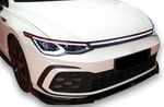 LAME DE PARE CHOC AVANT GLOSS BLACK VW GOLF VIII GTI / GTE / GTD / R-Line GCPA DESIGN (2020-2024)