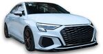 LAME DE PARE CHOC AVANT GLOSS BLACK AUDI A3 8Y S LINE OU S3 PHASE 2 GCPA DESIGN (2024+)