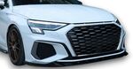 LAME DE PARE CHOC AVANT GLOSS BLACK AUDI A3 8Y S LINE OU S3 PHASE 2 GCPA DESIGN (2024+)