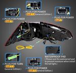 FEUX A LEDS VW GOLF VII "DARK CHERRY RED OU SMOKE BLACK" LIGHTBAR "OLED" AVEC CLIGNOTANTS DTS -Dynamic turn signal - LOOK PHASE 2 (2012/2020)