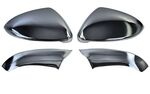 COQUES DE RETRO CHROMEES (4 PIECES-COQUES SUPERIEURES+ INFERIEURES) VW GOLF VII (2012/2020)