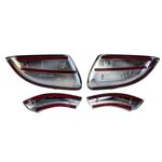 COQUES DE RETRO LOOK ALU MAT (4 PIECES-COQUES SUPERIEURES+ INFERIEURES) VW GOLF VII(2008/2012)