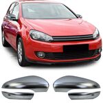 COQUES DE RETRO LOOK ALU MAT (4 PIECES-COQUES SUPERIEURES+ INFERIEURES) VW GOLF VII(2008/2012)