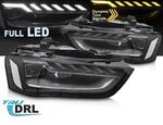 PHARES A LEDS TUBE LIGHT FULL LEDS  "REAL DRL" AUDI A4 B8/8K PHASE 2 avec feux de jour et clignotants DTS -DYNAMIC TURN SIGNAL - (11-2011/2015)
