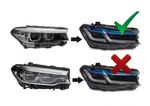 PHARES A LEDS TUBE LIGHT FULL LEDS "REAL DRL" BMW SERIE 5 G30/G31 PHASE 1 AVEC ECLAIRAGE LEDS DE SERIE (2017/10-2020)
