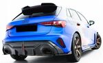 DIFFUSEUR DE PARE CHOC ARRIERE EN CARBONE AUDI RS3 SPORTBACK OU LIMOUSINE/SEDAN PHASE 2 "DTM LOOK" (2024+)