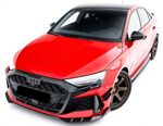 LAME DE PARE CHOC AVANT CARBONE AUDI RS3 8Y SPORTBACK OU LIMOUSINE SEDAN PHASE 2 (2024+)