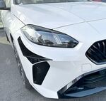 SPLITTERS "CANARDS" DE PARE CHOC AVANT BMW SERIE 1 F70 / BMW SERIE 2 GRAN COUPE F74 PACK M PIANO BLACK OU CARBONE LOOK (10-2024+)