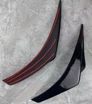 SPLITTERS "CANARDS" DE PARE CHOC AVANT BMW SERIE 1 F70 / BMW SERIE 2 GRAN COUPE F74 PACK M PIANO BLACK OU CARBONE LOOK (10-2024+)