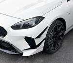 4 SPLITTERS "CANARDS" DE PARE CHOC AVANT BMW SERIE 1 F70 / BMW SERIE 2 GRAN COUPE F74 PACK M PIANO BLACK OU CARBONE LOOK (10-2024+)