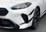4 SPLITTERS "CANARDS" DE PARE CHOC AVANT BMW SERIE 1 F70 / BMW SERIE 2 GRAN COUPE F74 PACK M PIANO BLACK OU CARBONE LOOK (10-2024+)