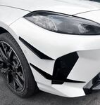 4 SPLITTERS "CANARDS" DE PARE CHOC AVANT BMW SERIE 1 F70 / BMW SERIE 2 GRAN COUPE F74 PACK M PIANO BLACK OU CARBONE LOOK (10-2024+)
