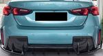 LAME DE PARE CHOC ARRIERE 3 PARTIES Piano Black ou Carbone look BMW SERIE 1 F70 PACK M PHASE 1 (10-2024+)