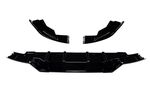 LAME DE PARE CHOC ARRIERE 3 PARTIES Piano Black ou Carbone look BMW SERIE 1 F70 PACK M PHASE 1 (10-2024+)