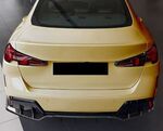 LAME DE PARE CHOC ARRIERE 3 PARTIES Piano Black ou Carbone look BMW SERIE 2 F74 GRAN COUPE PACK M PHASE 1 (2024+)