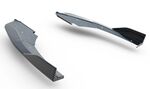 SPLITTERS DE PARE CHOC ARRIERE EN CARBONE AUDI RS3 8Y BERLINE SEDAN OU SPORTBACK PHASE 2 (2024+)
