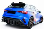 DIFFUSEUR DE PARE CHOC ARRIERE AUDI RS3 8Y SPORTBACK OU LIMOUSINE SEDAN PHASE 2 "DTM LOOK" (2024+)