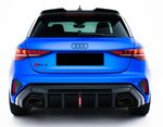 DIFFUSEUR DE PARE CHOC ARRIERE AUDI RS3 8Y SPORTBACK OU LIMOUSINE SEDAN PHASE 2 "DTM LOOK" (2024+)