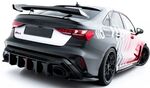 DIFFUSEUR DE PARE CHOC ARRIERE AUDI RS3 8Y SPORTBACK OU LIMOUSINE SEDAN PHASE 2 "DTM LOOK" (2024+)