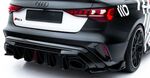 DIFFUSEUR DE PARE CHOC ARRIERE AUDI RS3 8Y SPORTBACK OU LIMOUSINE SEDAN PHASE 2 "DTM LOOK" (2024+)